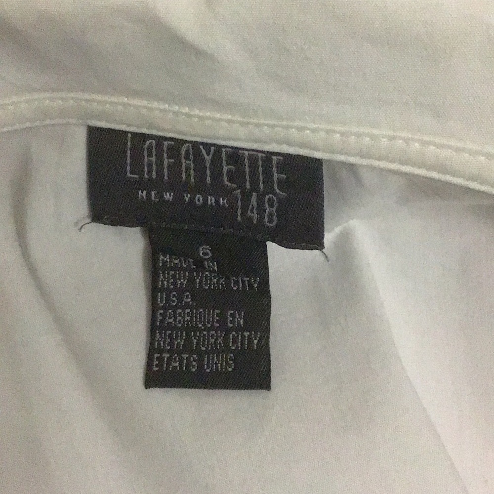 New.....Lafayette 148 cotton blouse - Picture 4 of 6